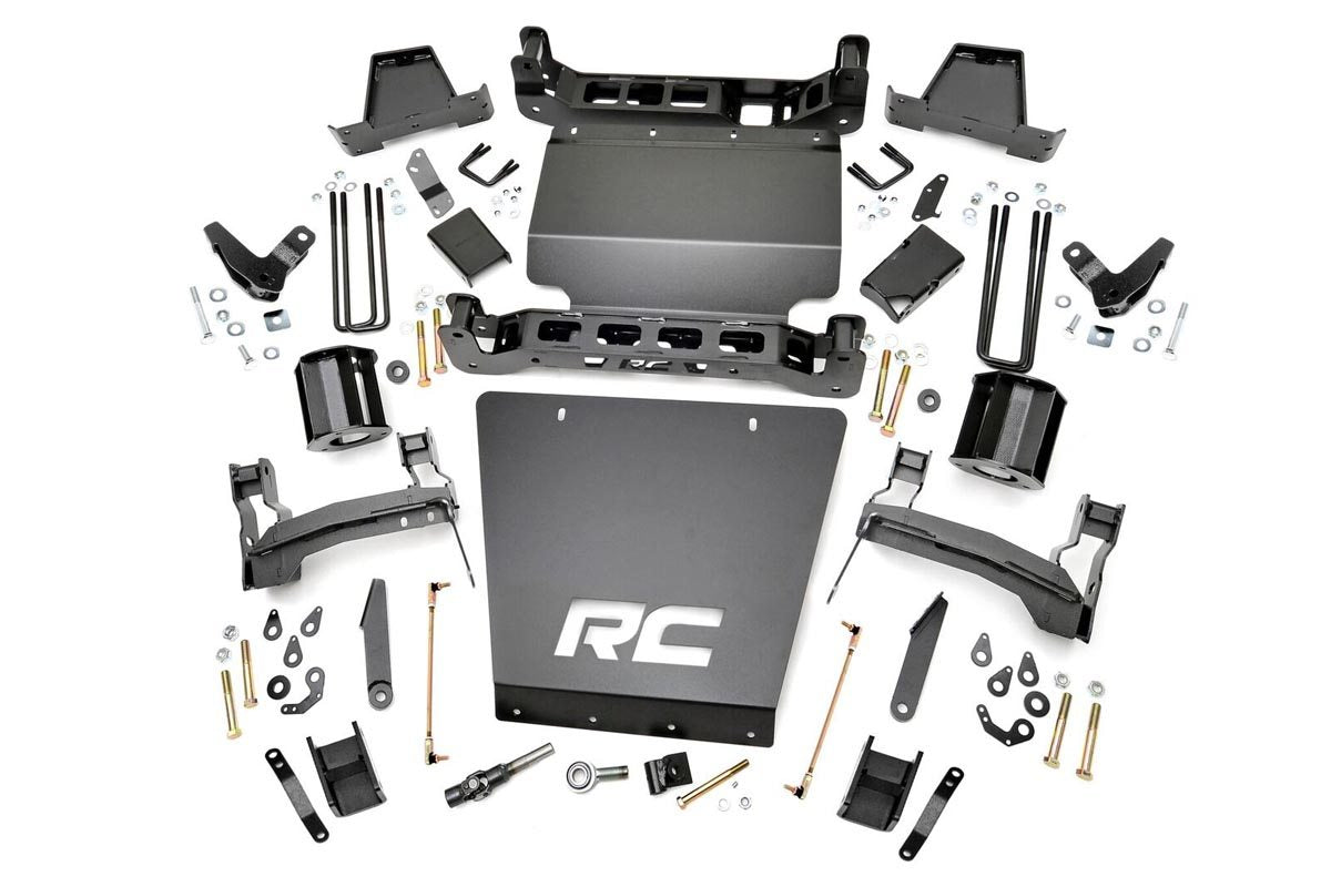 Rough Country 7 Inch GMC Suspension Lift Kit 14-18 Sierra 1500 Denal 4WD w/MagneRide Steel