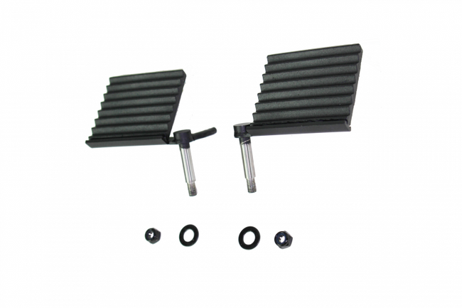 Fishbone Offroad 76-06 Jeep CJ YJ TJ Wrangler Foot Peg Set Gloss - Black