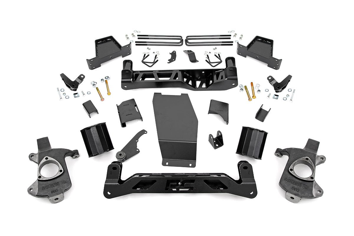 Rough Country 6 Inch GMC Suspension Lift Kit 14-18 Sierra 1500 Denal 4WD w/MagneRide Aluminum & Stamped Steel