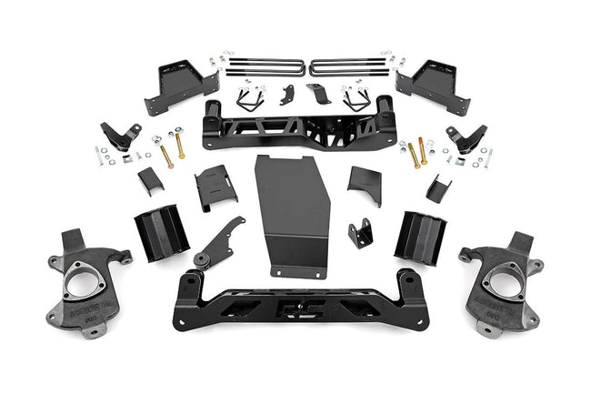 Rough Country 6 Inch GMC Suspension Lift Kit 14-18 Sierra 1500 Denal 4WD w/MagneRide Aluminum & Stamped Steel
