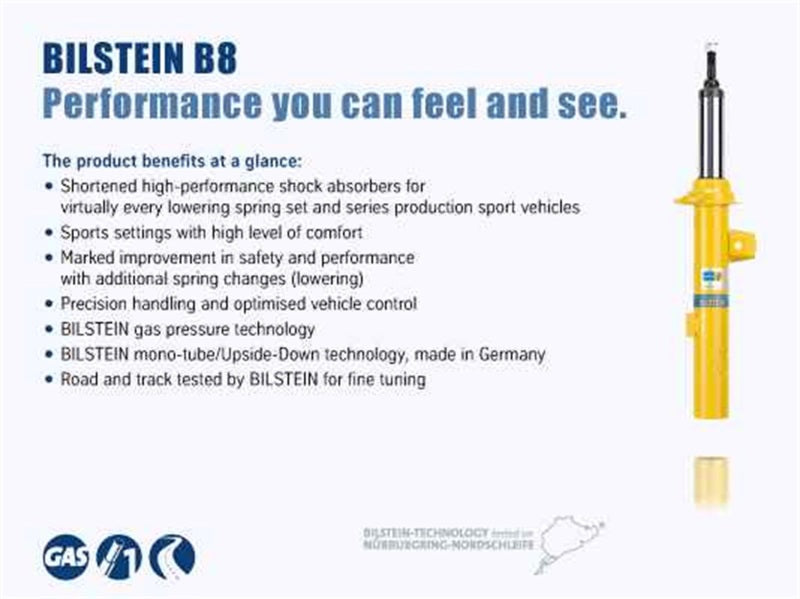 Bilstein 5100 Series 2018-2022 Jeep Wrangler 46mm Monotube Shock Absorber- Front For 2-3" lift
