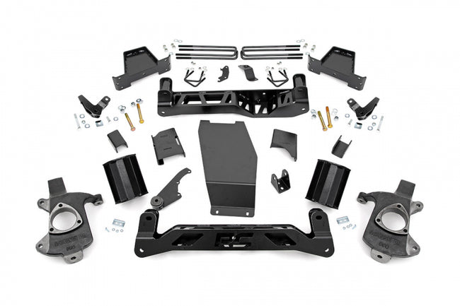Rough Country 7 Inch GMC Suspension Lift Kit 14-16 Sierra 1500 Denal 4WD w/MagneRide Steel