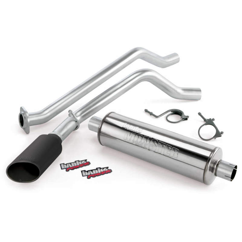 Banks Power 12 Chevy 5.3L ECSB FFV Monster Exhaust System - SS Single Side-Exit Exhaust w/ Black Tip