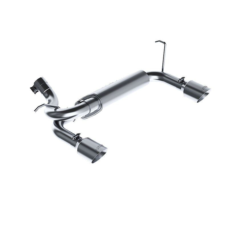 MBRP 07-14 Jeep Wrangler/Rubicon 3.6L/3.8L V6 Axle-Back Dual Rear Exit T409 Stainless Performance Exhuast Sys
