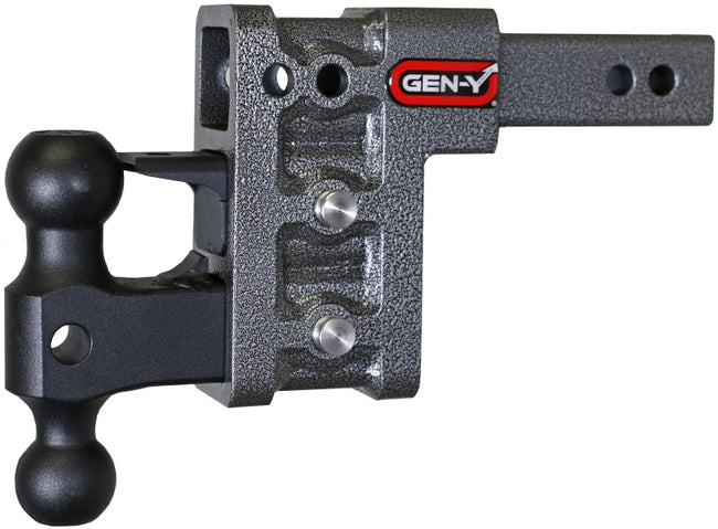 Gen-Y Mega Duty 2in Shank 5in Drop 2K TW 16K Hitch w/GH-051 Dual-Ball/GH-032 Pintle Lock