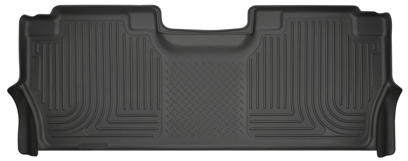 Husky Liners 2017-2024 Ford Super Duty (Crew Cab) WeatherBeater Black Rear Floor Liners