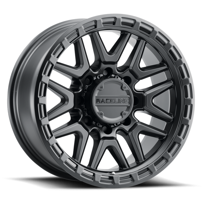 Raceline 953B Krank 18x9in 5x150 BP 18mm Offset 110.3mm Bore - Satin Black Wheel