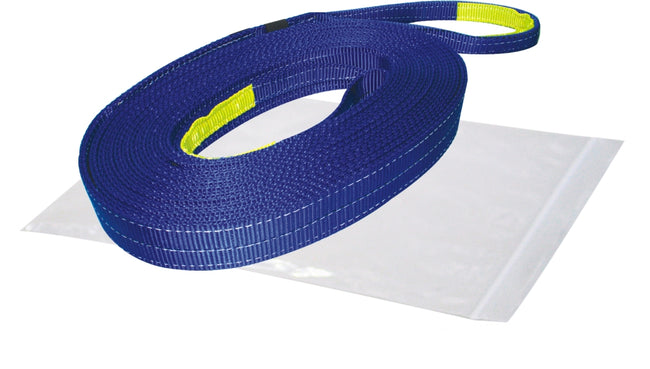 Bulldog Winch Recovery Strap 2 Inch x 20 Foot 20 000 LB BS Polyester Blue