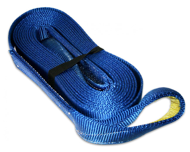 Bulldog Winch Recovery Strap 3 Inch x 30 Foot 30 000 LB BS Polyester Blue