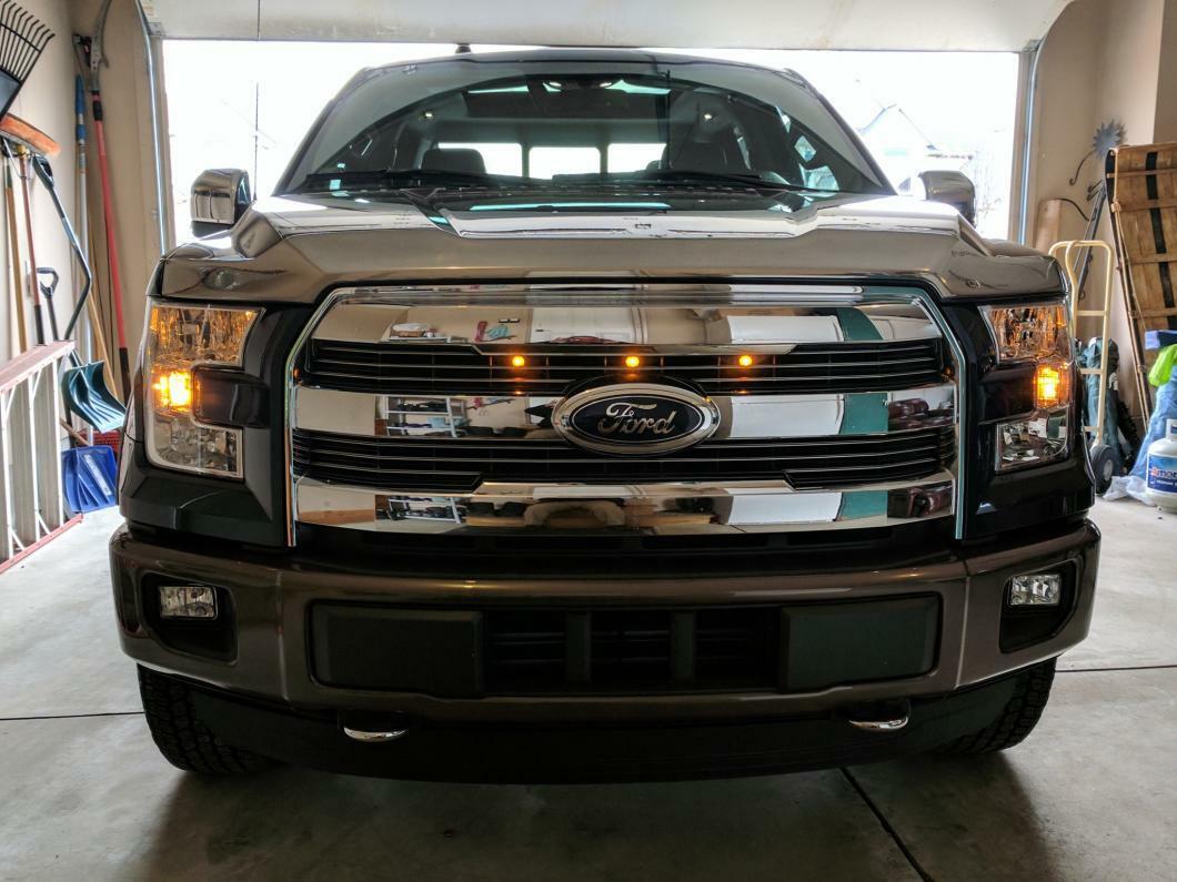 Custom Auto Works 2015-2017 F-150 Lariat and Platinum Raptor Style Grill Light