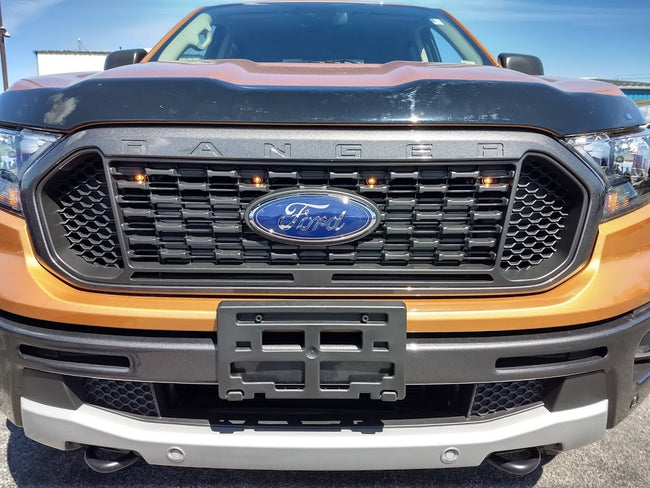 Custom Auto Works 2019-2023 Ford Ranger XL and XLT Raptor Style Grill Light, 4 LED version