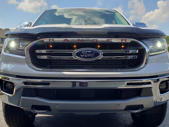 Custom Auto Works 2019-2023 Ford Ranger Lariat and Tremor Raptor Style Grill Light