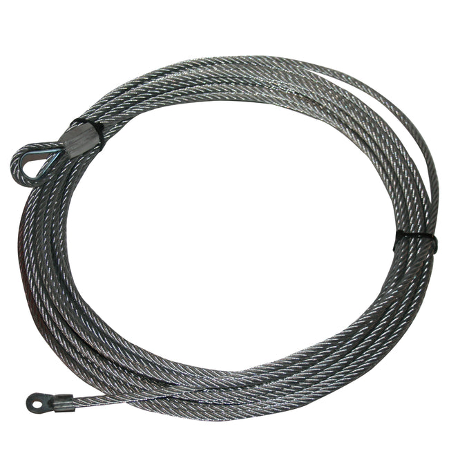 Bulldog Winch Winch Rope Wire 10029 9/32 Inch x 55 Foot (7.2mm x 16.8m) Gray