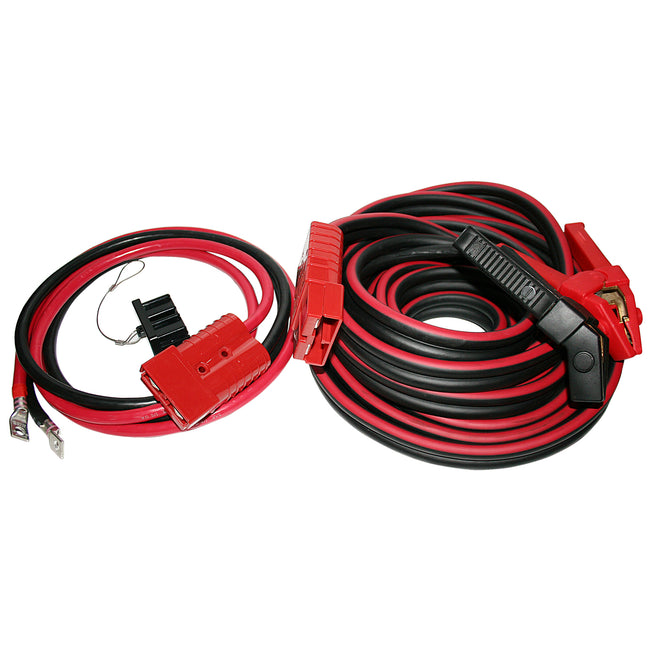 Bulldog Winch Booster Cable Set 5 Ft x 1/0 Gauge W/Quick Connects and 7.5 Ft Truck Wire