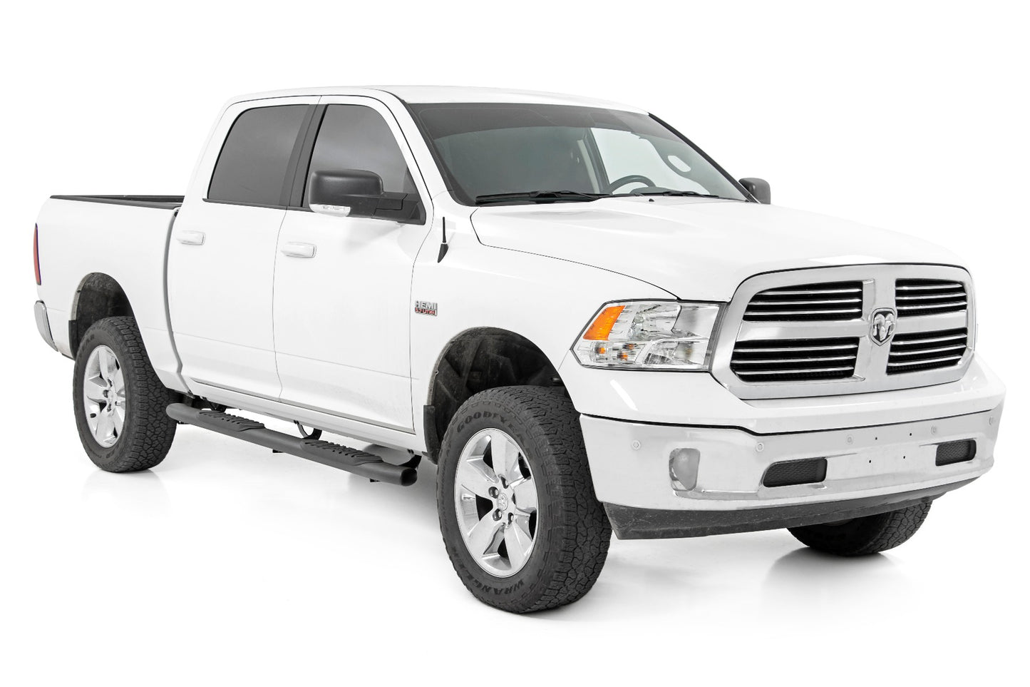 Rough Country Dodge Oval Nerf Step Bars (09-18 Ram 1500/19-20 Classic Crew Cab)