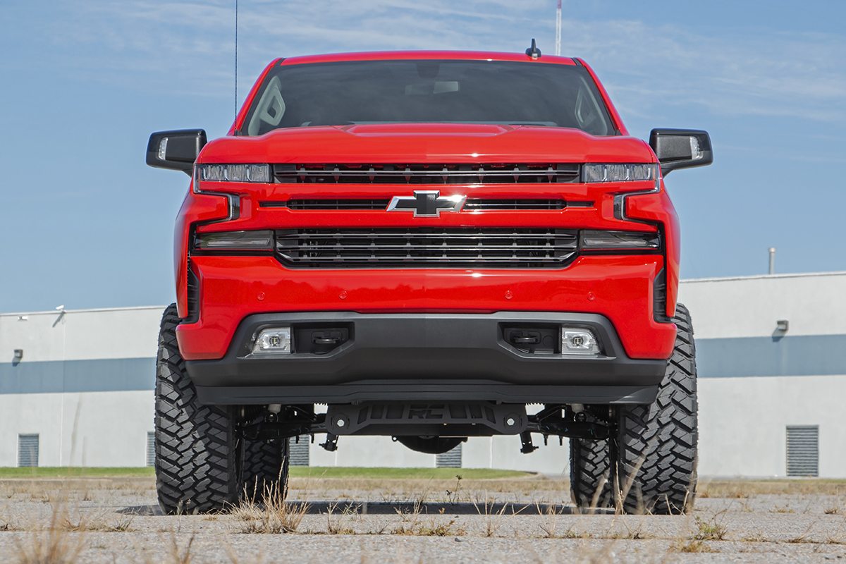 Rough Country 6.0 Inch Suspension Lift Kit Strut Spacers Diesel 19-24 Chevy 1500 PU 4WD/2WD