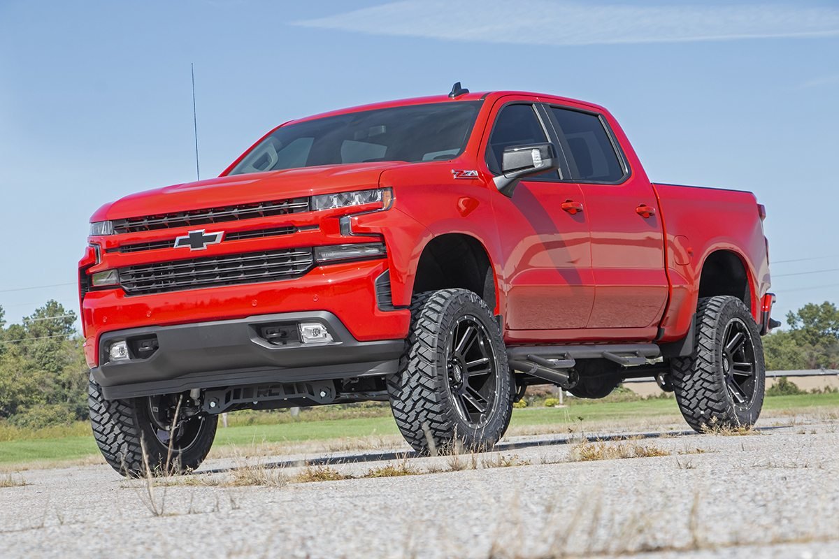 Rough Country 6 Inch Suspension Lift Kit Lifted Struts 19-24 Silverado 1500 4WD/2WD With Multi Leaf Rear Springs