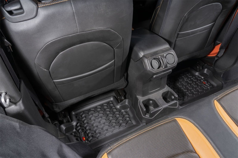 Rugged Ridge Floor Liner Kit Black F/R/Full Cargo 18-20 Jeep Wrangler JL 2Dr