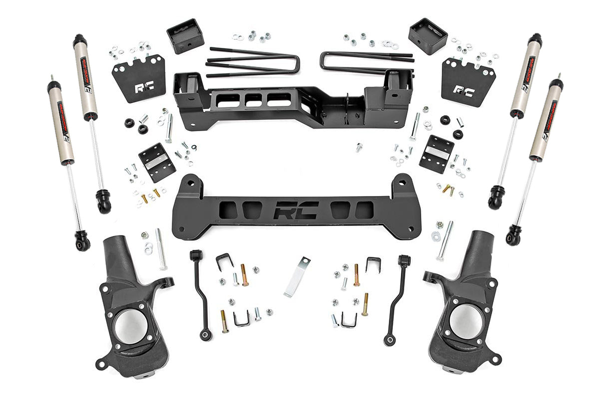 Rough Country 6 Inch Lift Kit With V2 Shocks 01-10 Chevy Silverado and GMC Sierra 2500HD 2WD