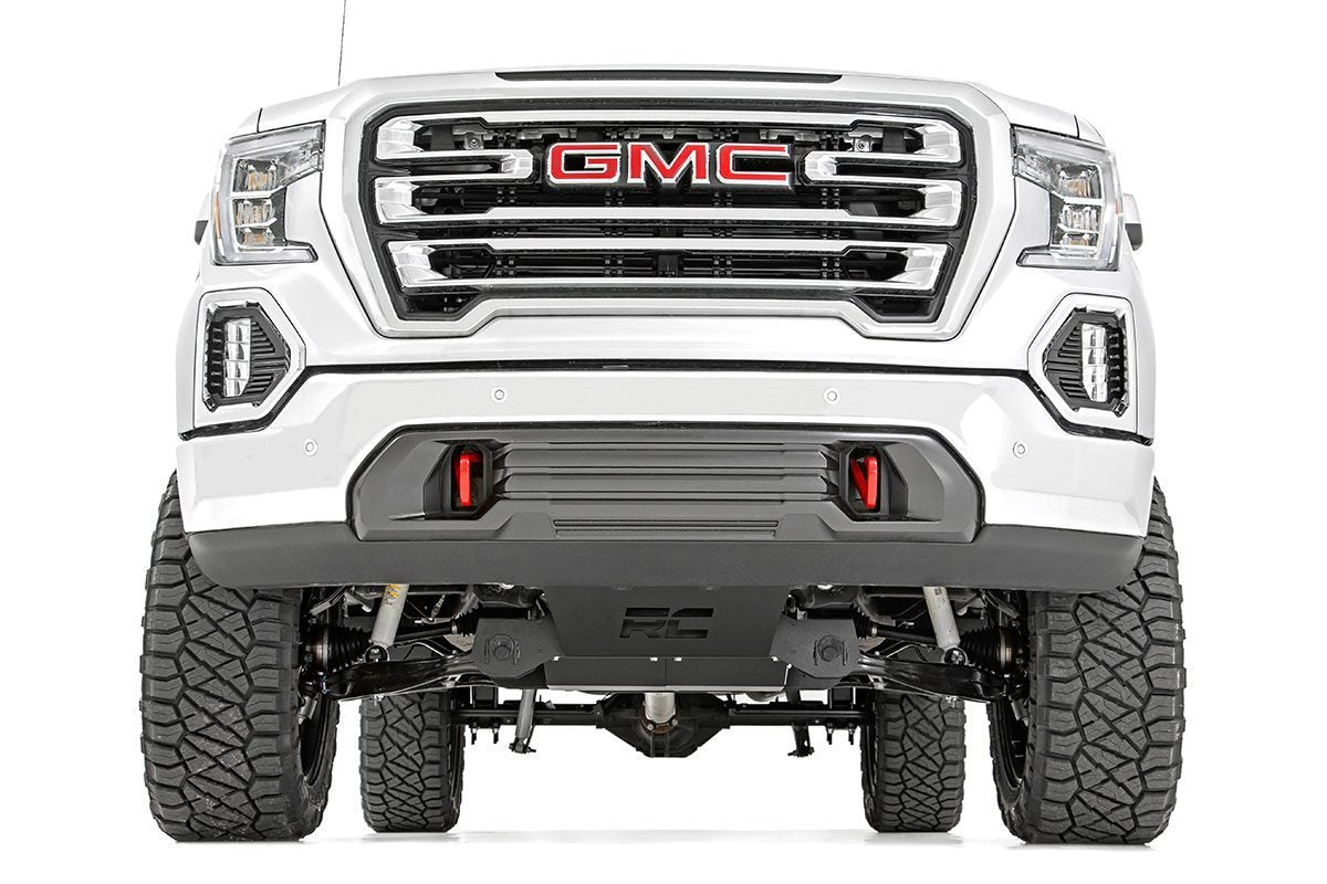 Rough Country 6 Inch Suspension Lift Kit Strut Spacers No Adaptive Ride Control V2 Monotube Shocks 19-20 GMC Silverado/Sierra 1500 4WD/2WD
