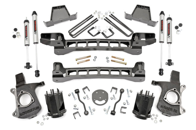 Rough Country 6 Inch GM Suspension Lift Kit w/V2 Shocks 99-06 1500 PU 2WD