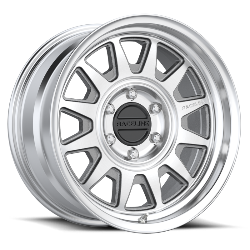 Raceline 952MC Aero 17x9in 5x139.7 BP -12mm Offset 106.5mm Bore - Machined Wheel