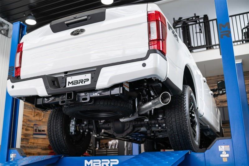 MBRP 2017-2022 Ford F-250/F-350 6.2L/7.3L Super/Crew Cab Single Side 4" T304 Stainless Catback Exhaust