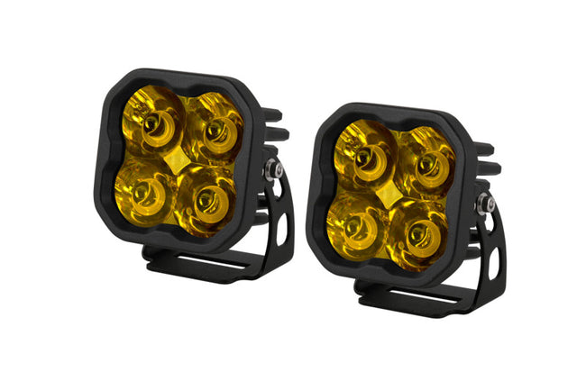 Diode Dynamics SS3 LED Pod Pro - Yellow Spot Standard (Pair)