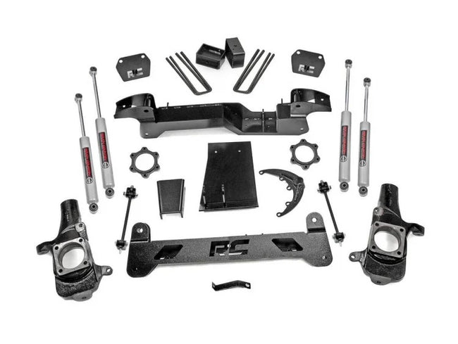 Rough Country 6 Inch Suspension Lift Kit 01-06 Silverado/Sierra 1500HD 4WD
