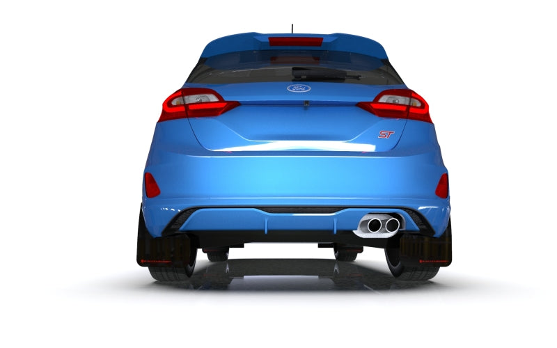 Rally Armor 18-22 Ford Fiesta ST MK8 Black UR Mud Flap w/ Blue Logo