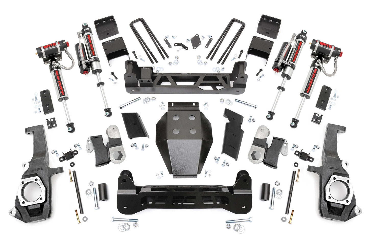 Rough Country 5.0 Inch GM NTD Suspension Lift Kit Vertex (11-19 2500HD/3500HD)