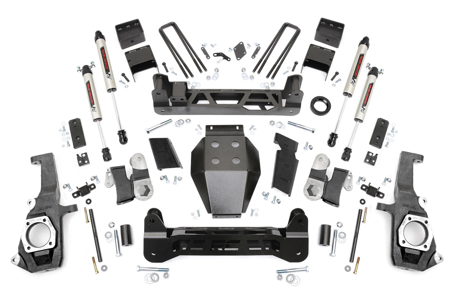 Rough Country 5.0 Inch GM NTD Suspension Lift Kit/V2 (11-19 2500HD/3500HD)