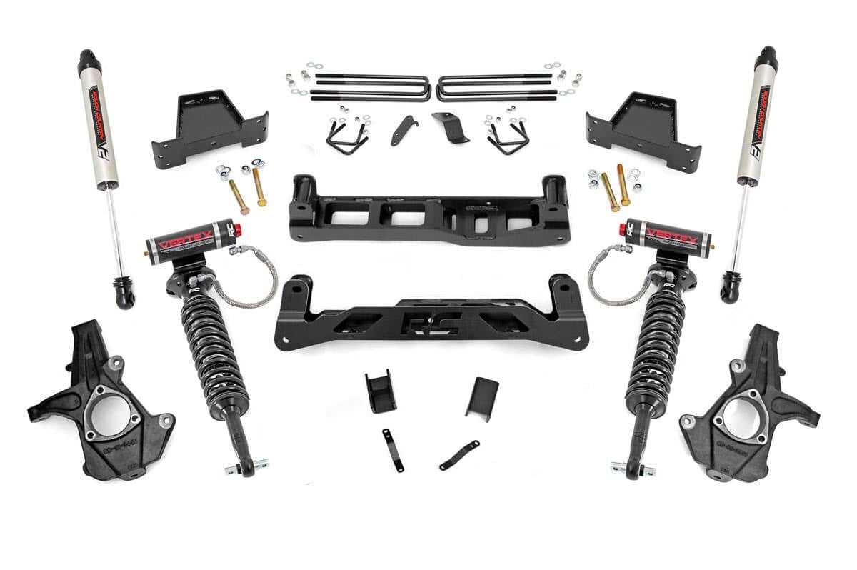 Rough Country 7.5 Inch Suspension Lift Kit w/Vertex & V2 Shocks 07-13 Silverado/Sierra 1500 2WD