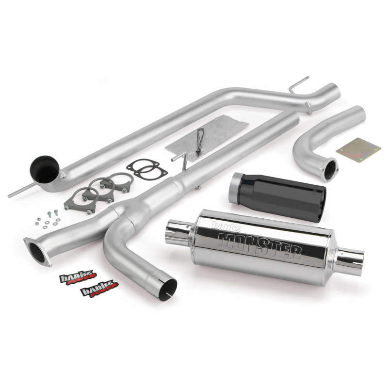 Banks Power 04-14 Nissan 5.6L Titan (All) Monster Exhaust System - SS Single Exhaust w/ Black Tip