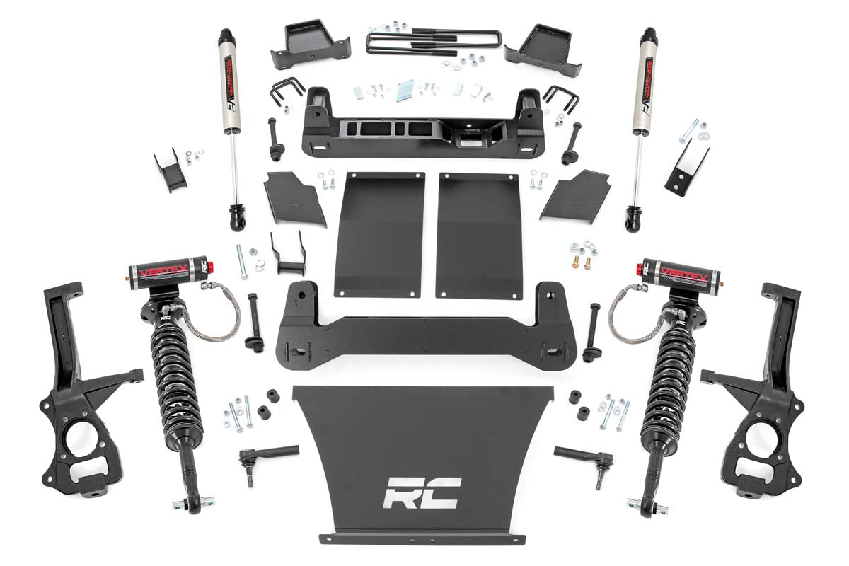 Rough Country 4 Inch Suspension Lift Kit Vertex & V2 19-24 Silverado/Sierra 1500 Trailboss/AT4 Gas 4WD