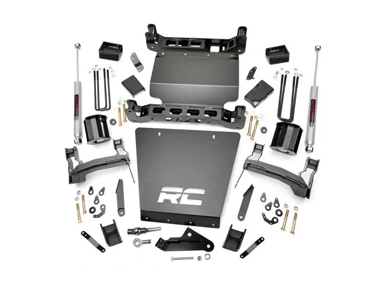 Rough Country 5 Inch Suspension Lift Kit w/N3 Shocks & Struts 14-18 Silverado/Sierra 1500 4WD