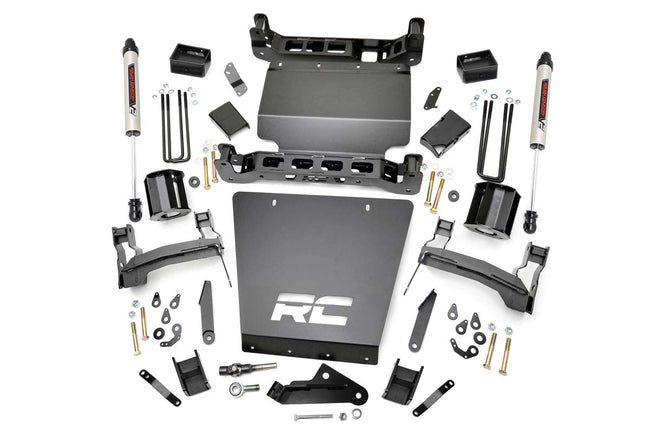 Rough Country 5 Inch Suspension Lift Kit w/V2 Shocks 14-18 Silverado/Sierra 1500 4WD