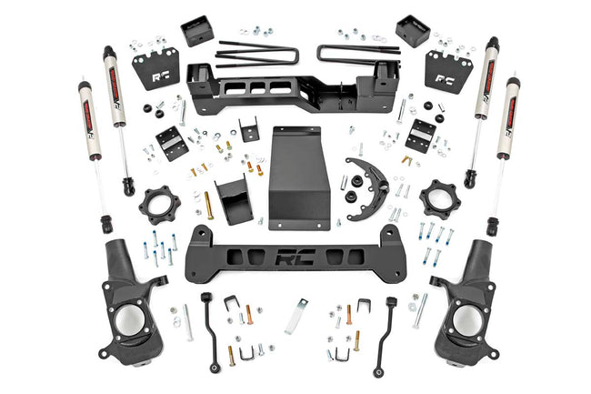 Rough Country 6.0 Inch GM Suspension Lift Kit w/ V2 Shocks 01-10 2500HD 4WD