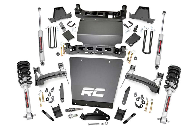 Rough Country 7 Inch Suspension Lift Kit Lifted Struts 14-18 Silverado/Sierra 1500 4WD Aluminum