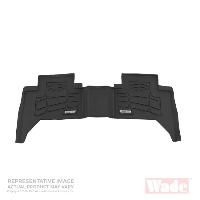 Westin 2009-2014 Ford F-150 SuperCab Wade Sure-Fit Floor Liners 2nd Row - Black