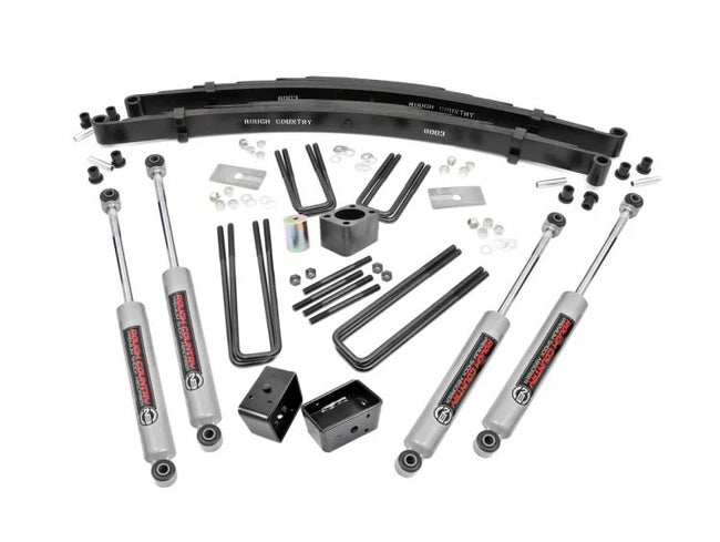 Rough Country 4 Inch Suspension Lift Kit Dana 60 74-77 W100/W200/W300