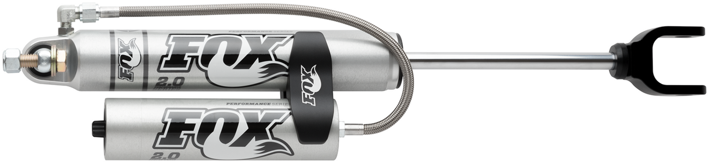 Fox 11+ Chevy HD 2.0 Performance Series 5.9in. Smooth Body Remote Res. Front Shock / 0-1in. Lift