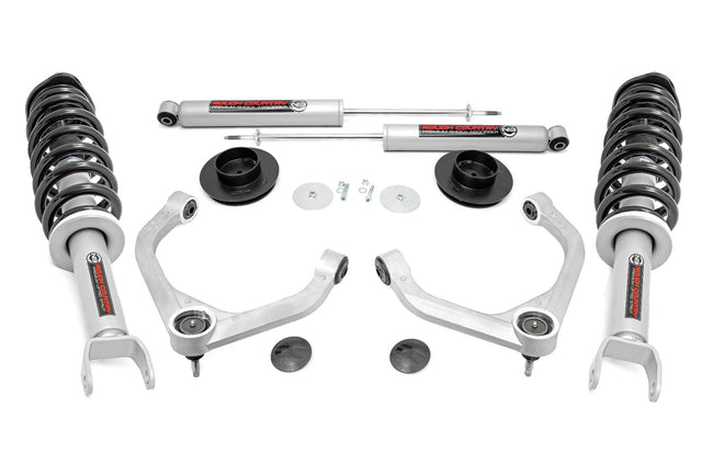 Rough Country 3.5 Inch Ram Bolt-On Lift Kit w/ N3 Struts and Rear N3 Shocks (19-23 Ram 1500 4WD)