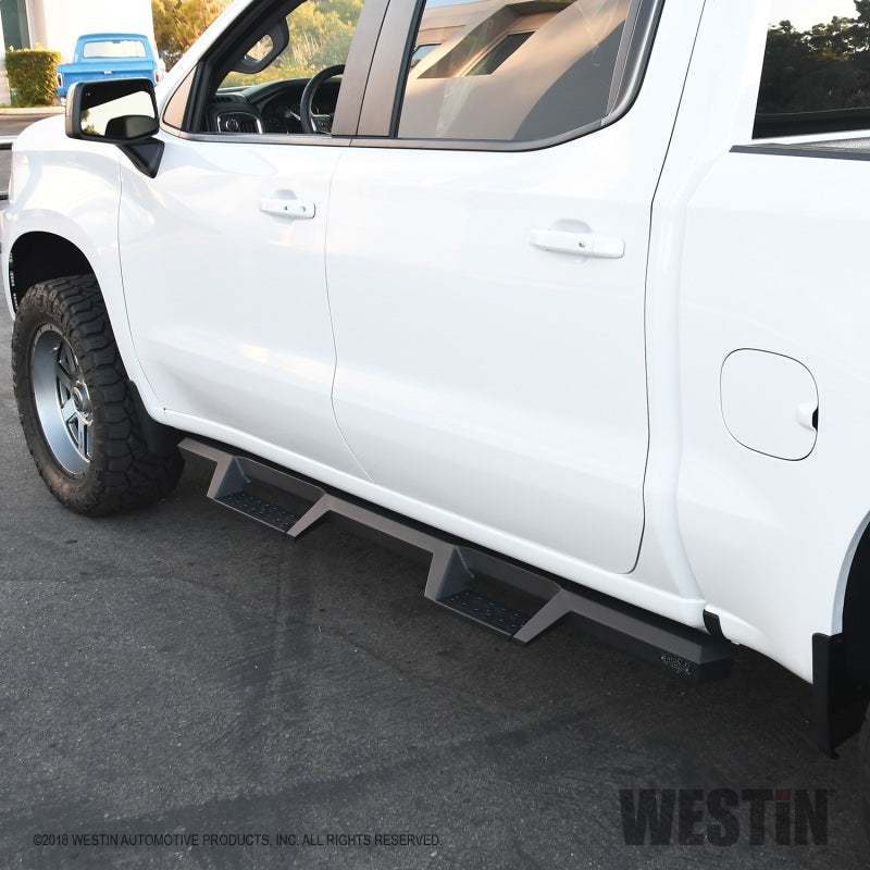 Westin 2019 Chevrolet Silverado / GMC Sierra 1500 Crew Cab Drop Nerf Step Bars - Textured Black