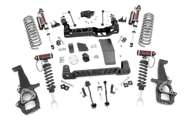 Rough Country 6.0 Inch Dodge Suspension Lift Kit Vertex Struts and Vertex Shocks (12-18 Ram 1500 4WD)