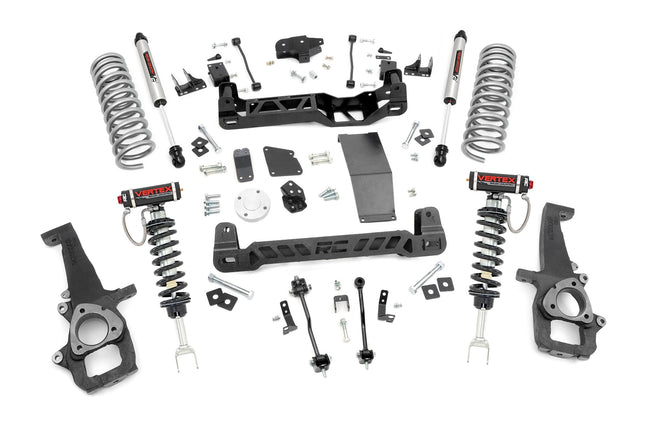 Rough Country 6.0 Inch Dodge Suspension Lift Kit Vertex Struts and V2 Shocks (12-18 Ram 1500 4WD)