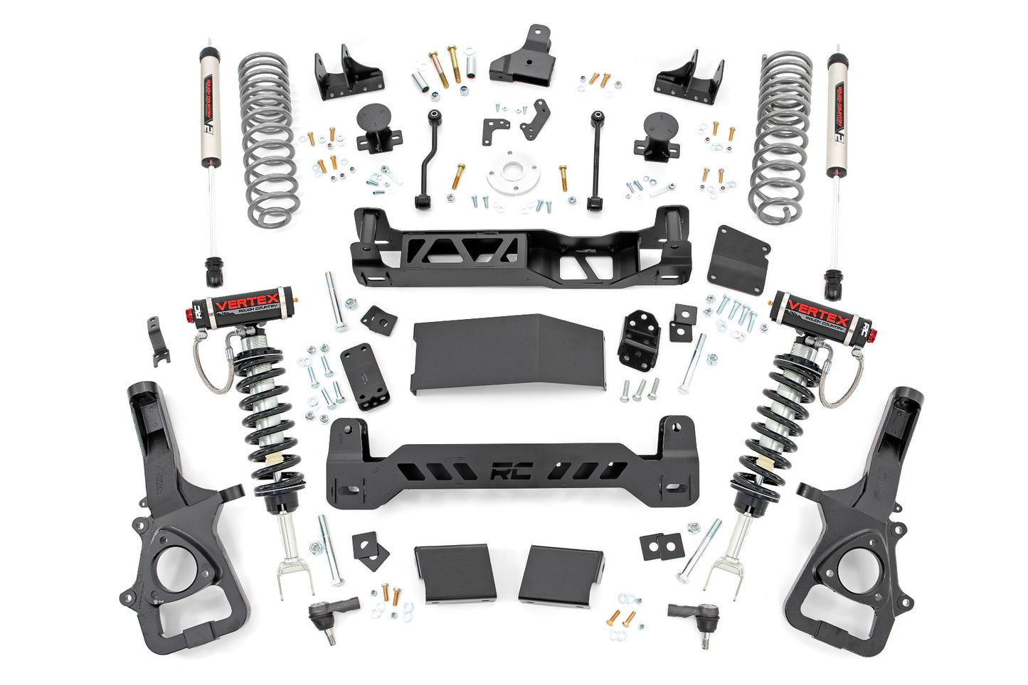 Rough Country 6.0 Inch Ram Suspension Lift Kit Vertex and V2 (19-24 Ram 1500 4WD) Without 22" OE Wheels