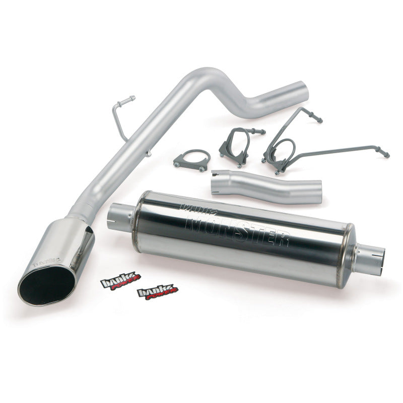Banks Power 03 Dodge 5.7L Hemi 1500-CCSB Monster Exhaust System - SS Single Exhaust w/ Chrome Tip