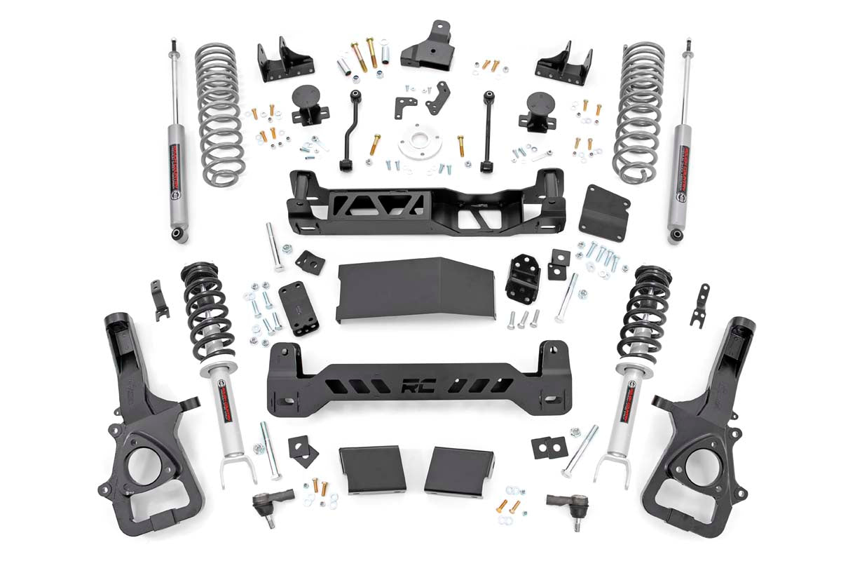 Rough Country 6 Inch RAM Suspension Lift Kit w/Loaded Struts 19-20 RAM 1500 4WD 22XL Factory Wheel Models
