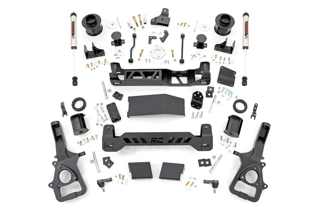 Rough Country 6 Inch RAM Suspension Lift Kit w/V2 Shocks 19-20 RAM 1500 4WD 22XL Factory Wheel Models